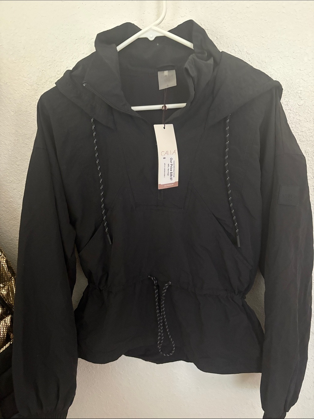 Women’s Black Anorak Pullover Jacket -